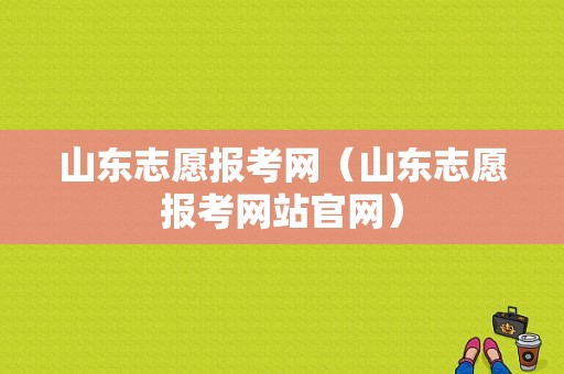 山东志愿报考网（山东志愿报考网站官网）