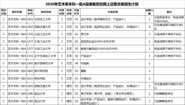 2019艺术类征集志愿a段（2020年艺术类征集志愿填报时间）