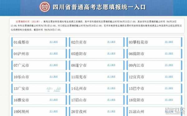 四川高考志愿录取入口（四川高考志愿查询入口）