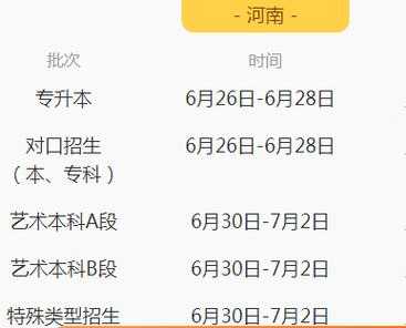 河南招生报志愿时间（河南对口招生报志愿时间）