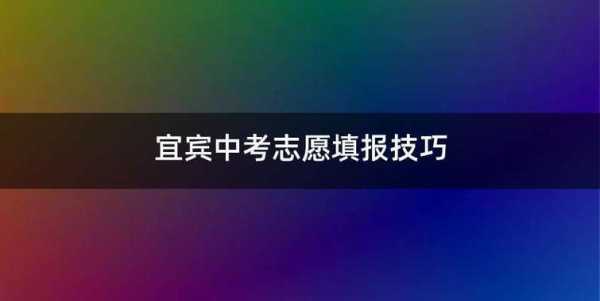 高考志愿宜宾填报系统（宜宾高考志愿填报咨询机构）