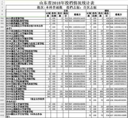 山东省2018填报志愿（2018年山东省高考录取统计表）