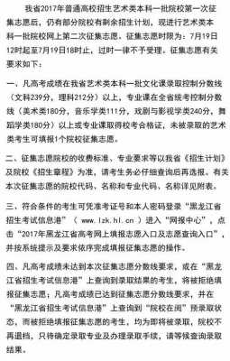 艺术类志愿征集报考（艺术类征集志愿填报）