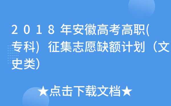 安徽高考近三年征集志愿（安徽高考2020征集志愿）