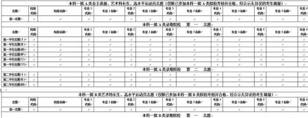 2016高考2c志愿填报表样表（填报志愿2a和2b一共填几个）