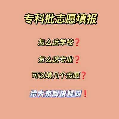 专科生志愿怎么填报（专科生志愿填报指南）