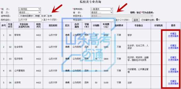 山东春季高考志愿填报草表（山东春考填报志愿怎样填）