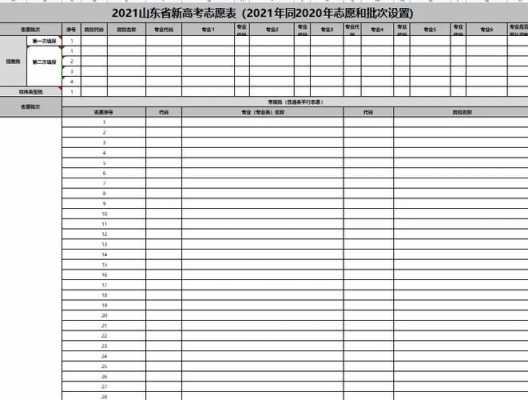 山东高考填报志愿样本（山东省新高考志愿填报样本）