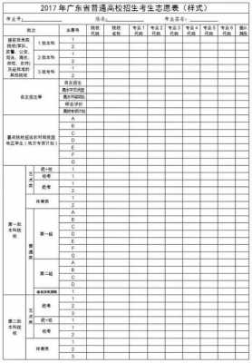 2017广东志愿填报原则（2020年广东志愿填写）