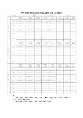 湖北志愿填报表样表（湖北志愿填报表格模拟图）