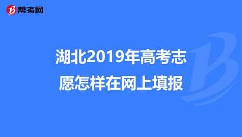 2019年高考填志愿湖北（2019年高考填志愿湖北怎么填）