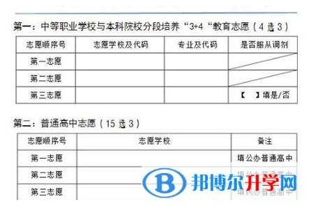 云阳中考志愿怎么填（云阳中考志愿怎么填报）