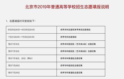 2019北京报考志愿时间（2019北京报考志愿时间查询）