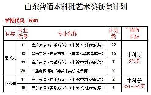 2017山东艺术考生志愿（山东艺术类高考志愿录取）