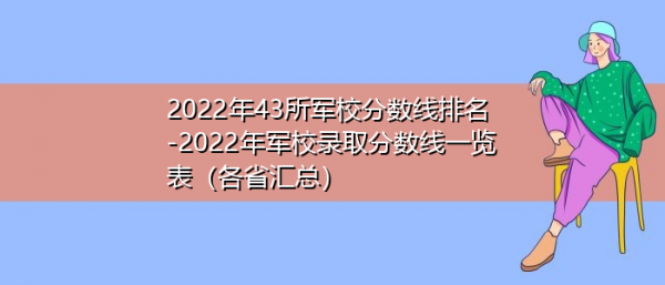 安徽军校征集志愿（安徽军校征集志愿时间及条件要求）