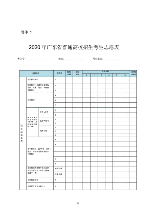 网上志愿表（网上志愿表填写视频）