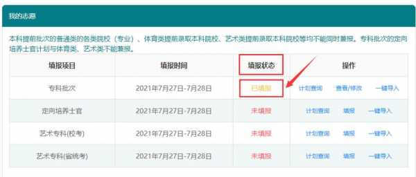 高考志愿提交怎么没有提示（高考志愿状态一直显示已提交为什么?）