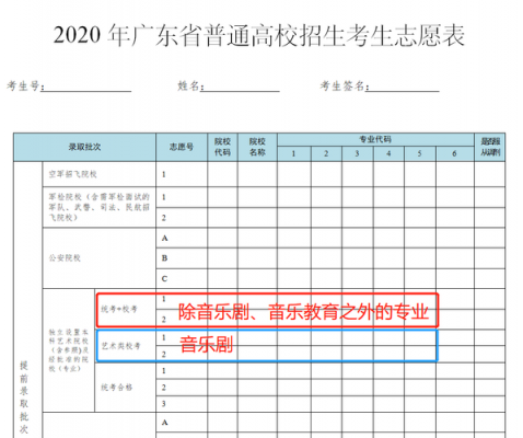 音乐艺专生志愿填报（音乐艺专生志愿填报内容）