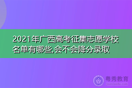 广西高考征集志愿网址（广西高考征集志愿网址查询）