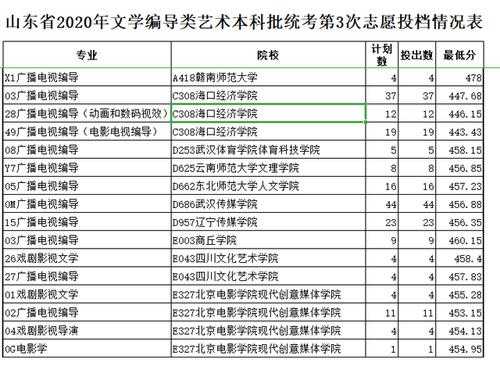 文学编导高考志愿（文学编导多少分过线）