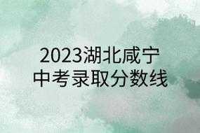 2017年咸宁中考志愿（2017咸宁中考录取分数线）