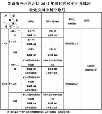 2014新疆高考志愿表（2014新疆高考文科分数线）