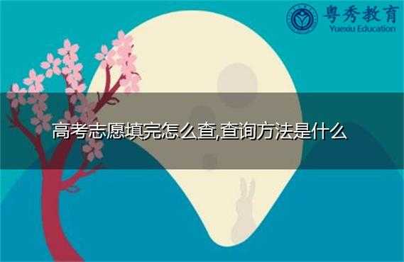 高考填完志愿在哪儿能查到（高考志愿填完后怎么查询）