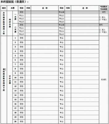 湖北2017志愿表（2020湖北志愿填报表）