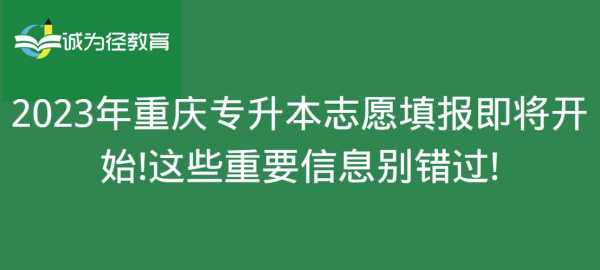 重庆专升本怎么报志愿（重庆专升本怎么报志愿的）