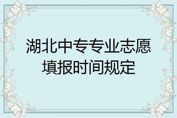 湖北高职高专何时填志愿（湖北高职高专填志愿上哪个网站报名）