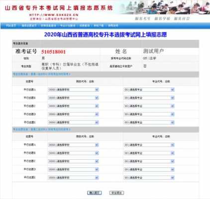 山西专升本报志愿的表（山西专升本报考志愿怎么填）