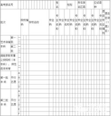 湖北2019填报志愿表（2019年湖北高考征集志愿表）