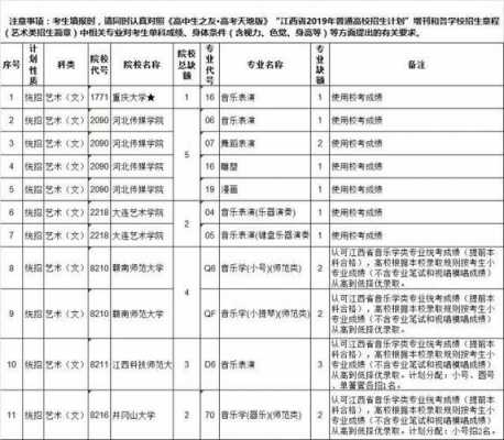 江西艺术类报考志愿（江西艺术类报考志愿有哪些）