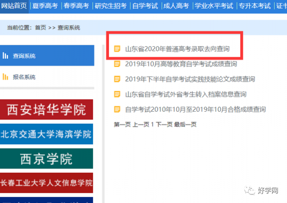 山东录取志愿查询（山东志愿录取状态查询系统）