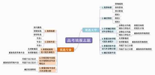 高考志愿报考模块结构图（高考志愿填报模式图）