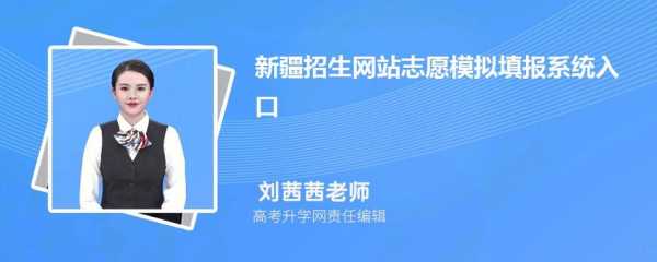 新疆招生网填报志愿系统（新疆招生网填报志愿系统模拟）