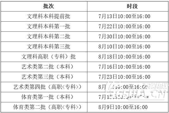 安徽省各批次填志愿时间（安徽省各批次填志愿时间安排）