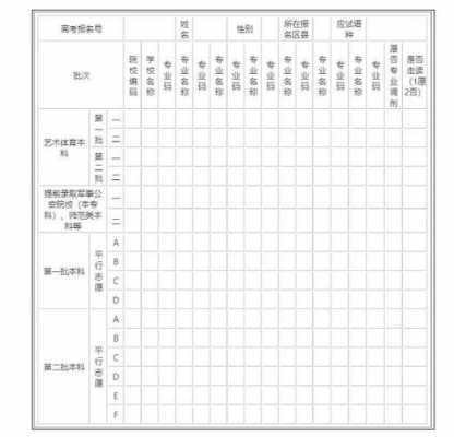 2017山西填报志愿表格（山西志愿填报表格模拟图2021）