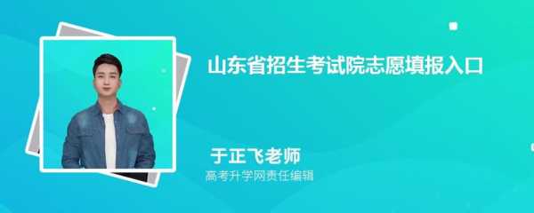 山东招生考试院志愿入口（山东省招生考试院志愿）