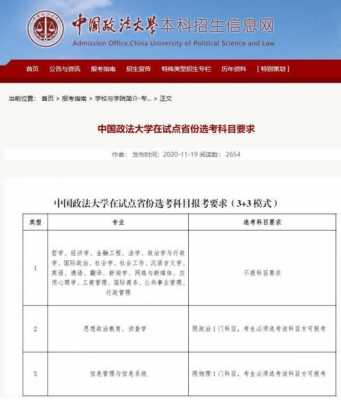 高考志愿中国政法大学（中国政法大学高考招生简章）