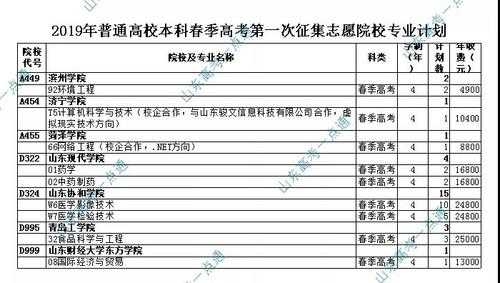 2019高考山东省志愿（山东省高考征集志愿2019）