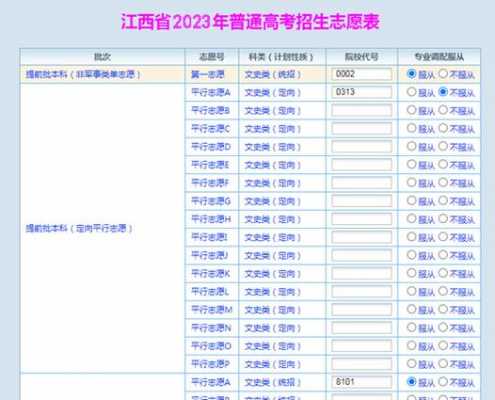 江西省艺术类单志愿（江西艺术考生志愿填报流程）