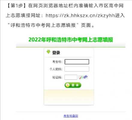 网上咋报中考志愿（网上报中考志愿输入网址后该怎么操作）