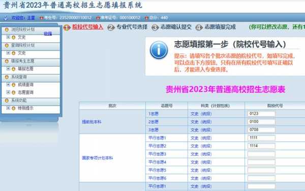 贵州网上志愿填报系统（贵州填报志愿系统入口网址）